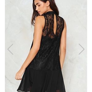 Mesh Appeal Lace Dress from Nasty Gal-Size 4